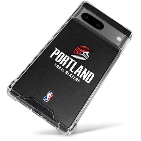 NBA Portland Trail Blazers Distressed Google Pixel 8 Clear Case